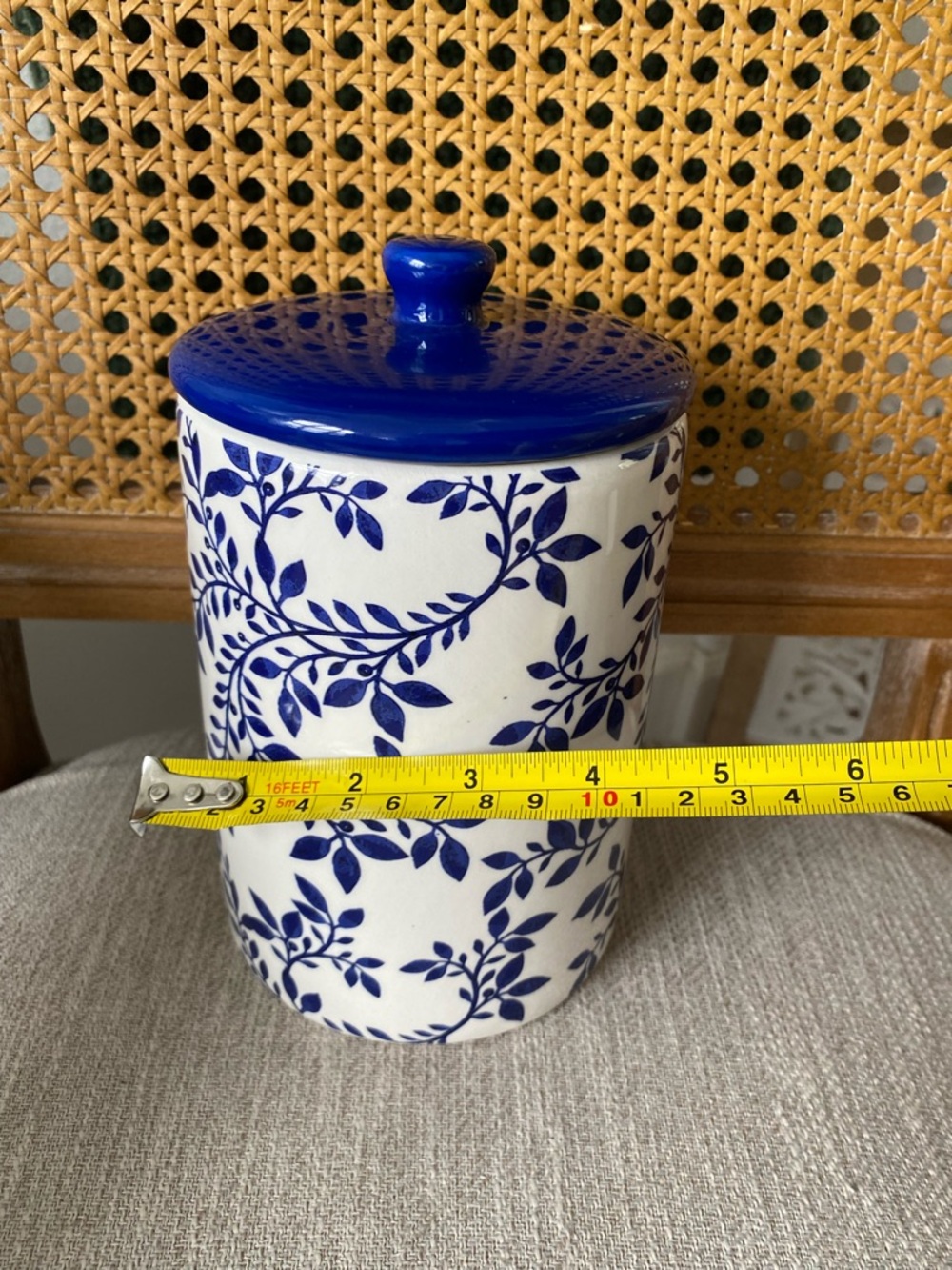 BLUE WHITE VINE FLORAL by 10
Strawberry St. BELLA Canister Toile Chinoiserie - Picture 8 of 8